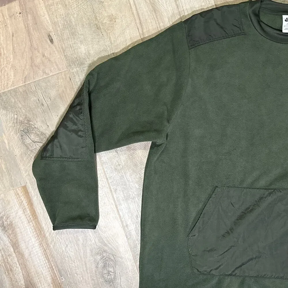NIKE NSW Fleece Sweatshirt Green Mens XL